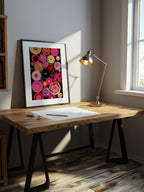 Pink Rounds – Surreal Abstract Floral Botanical Wall Art 443