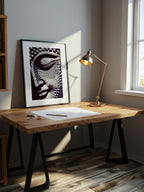 Echoes of Silence – Surreal Stipple Portrait Wall Art 559