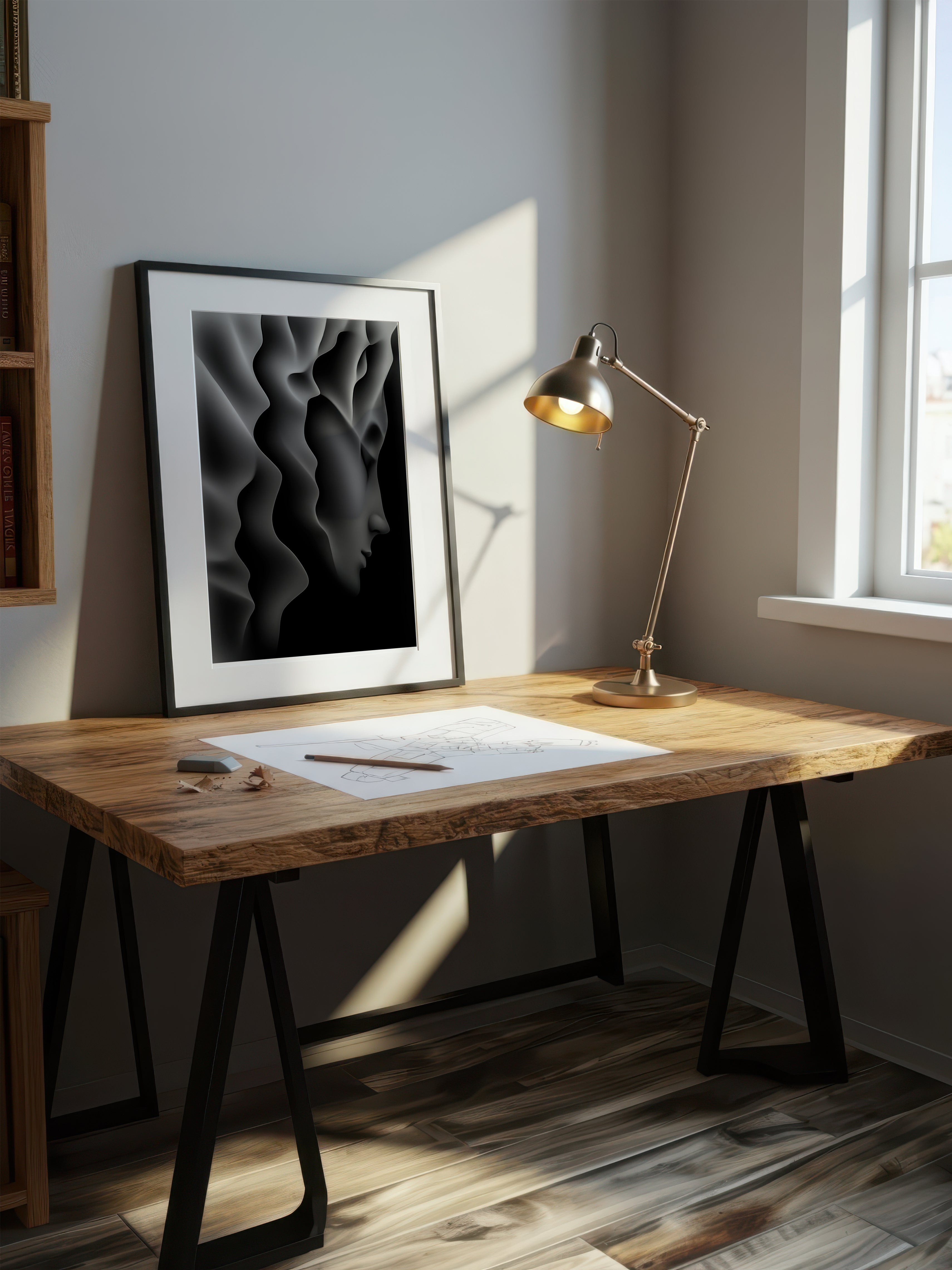 Silence – Surreal Abstract Silhouette Wall Art 504