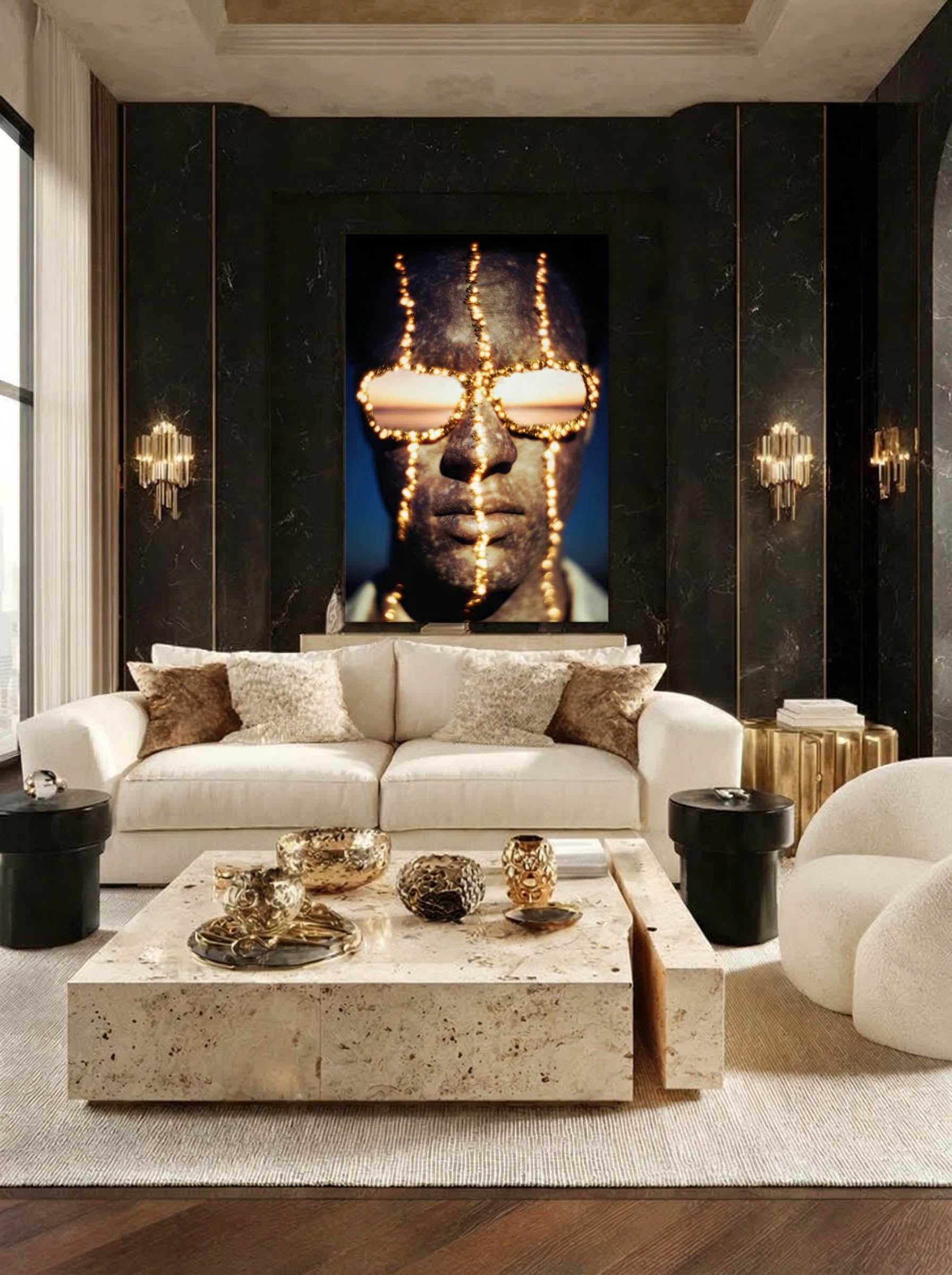 Modern Surreal Portrait – Surreal Layered Figure Wall Art 301 Secondary image