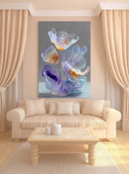 Glass Flora – Surreal Translucent Botanical Wall Art 314