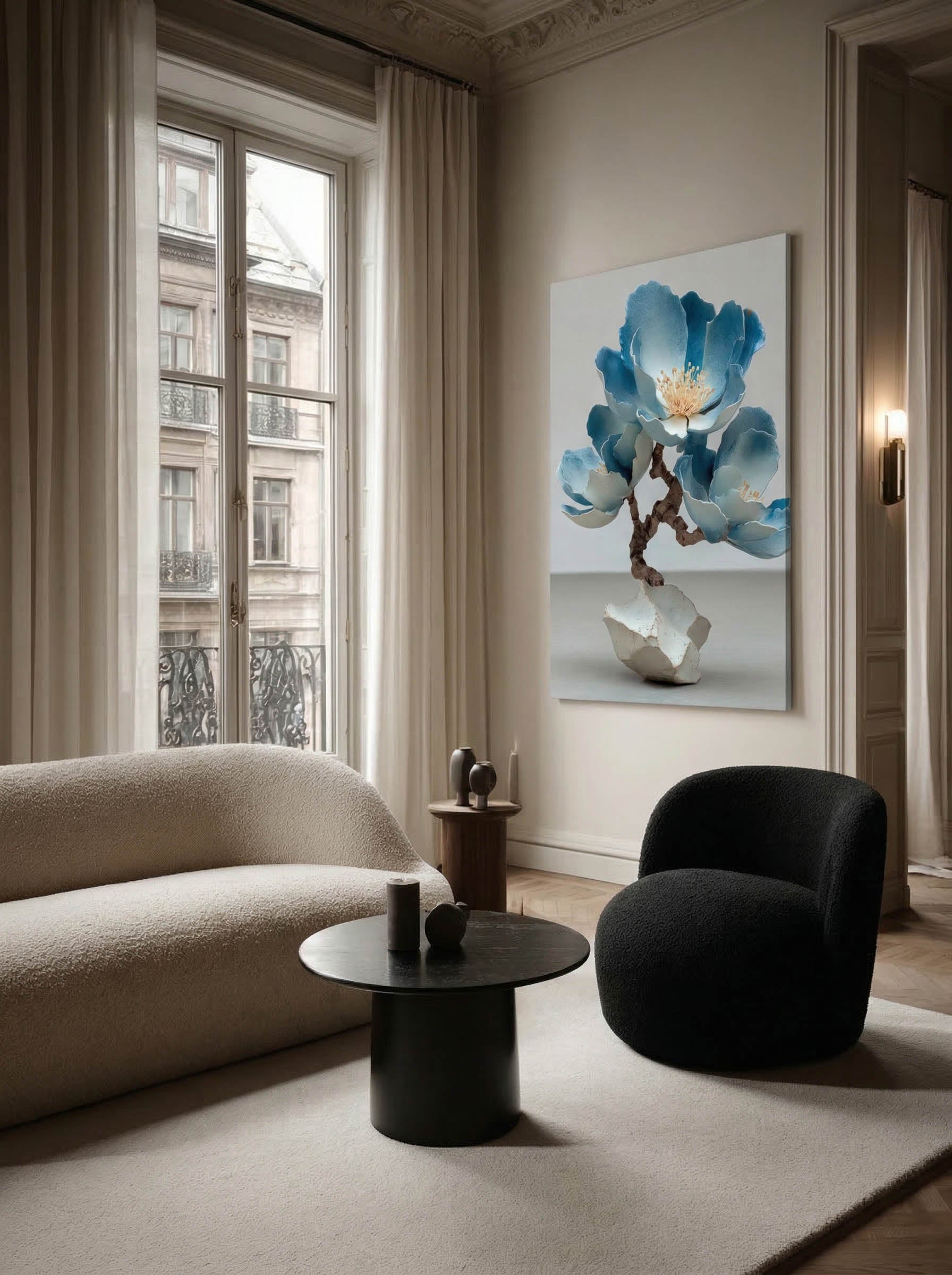 Ceramic Floral – Surreal Sculptural Flower Wall Art 316 Secondary image