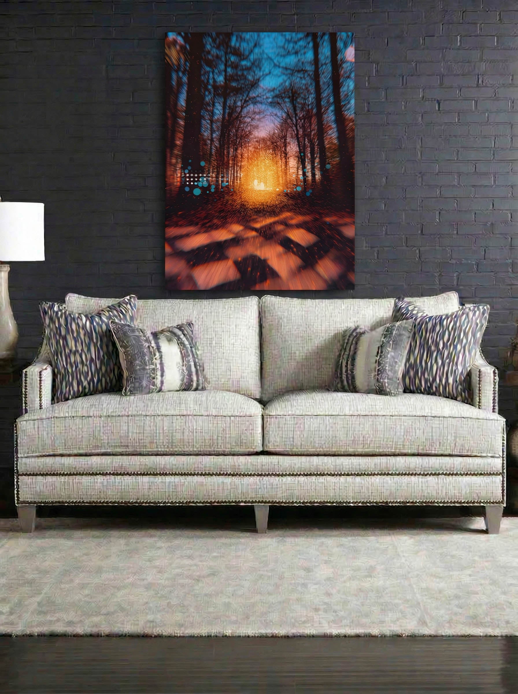Forest Abstract – Surreal Woodland Dreamscape Wall Art 317