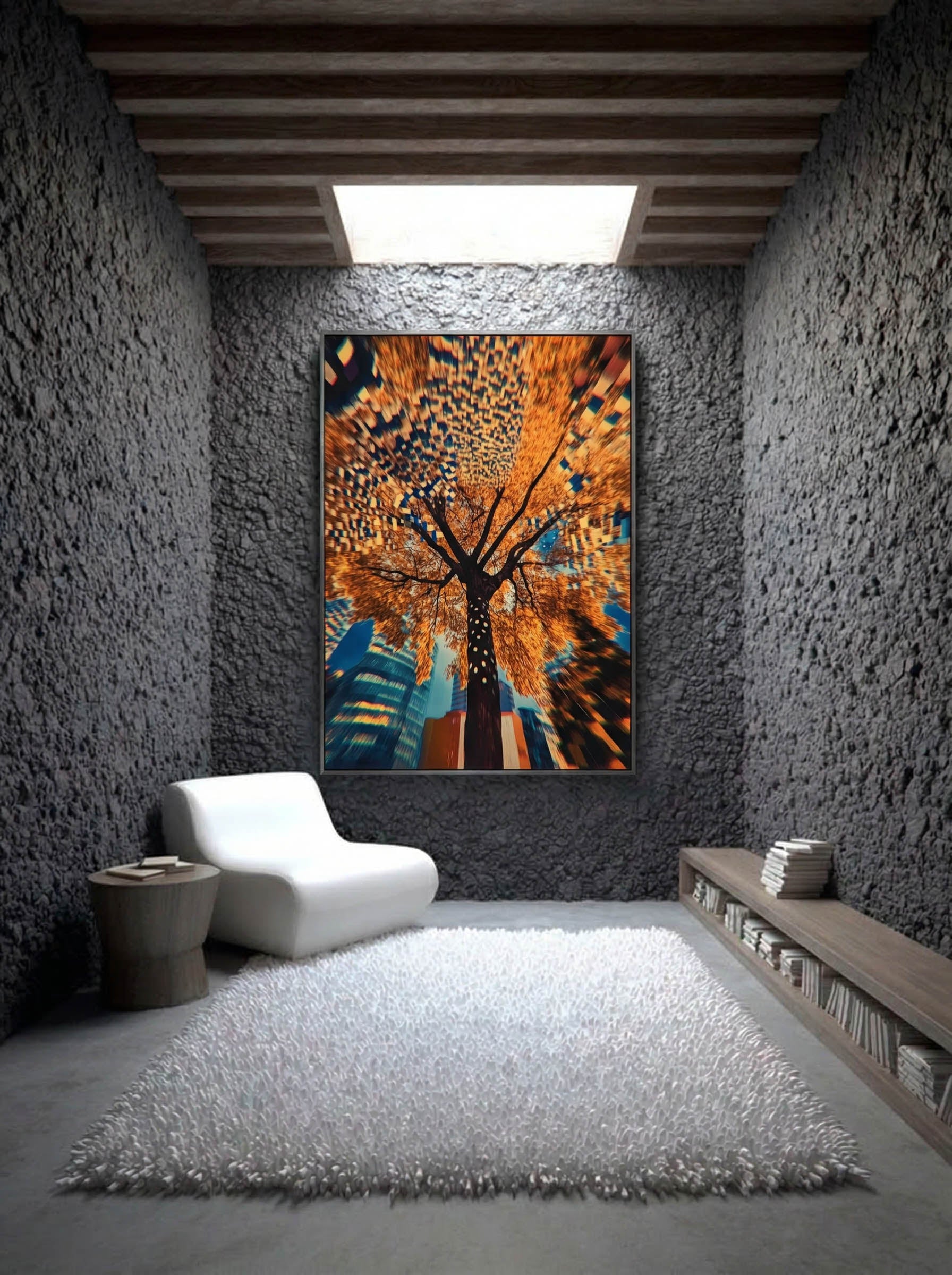 City Tree – Surreal Urban Nature Contrast Wall Art 318 Secondary image