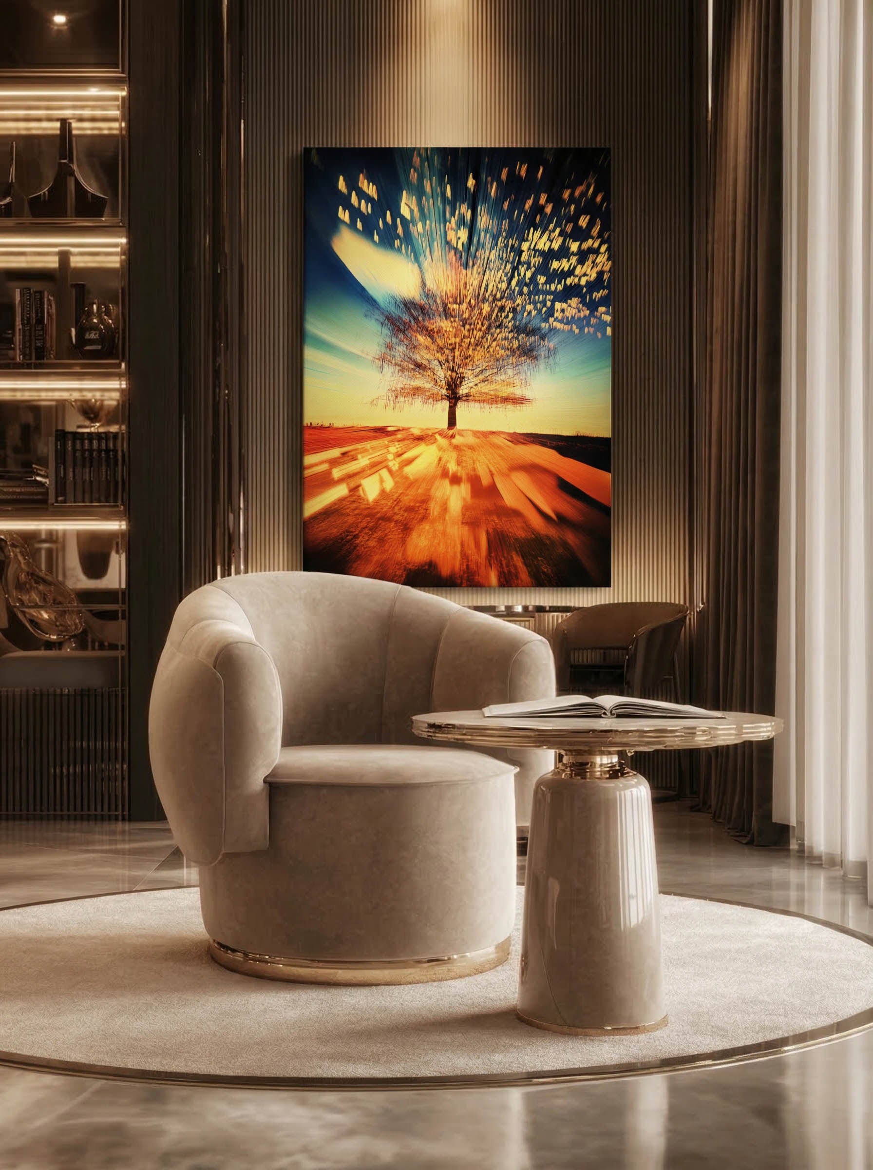 Forest Horizon – Surreal Misty Woodland Wall Art 319
