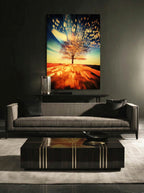 Forest Horizon – Surreal Misty Woodland Wall Art 319