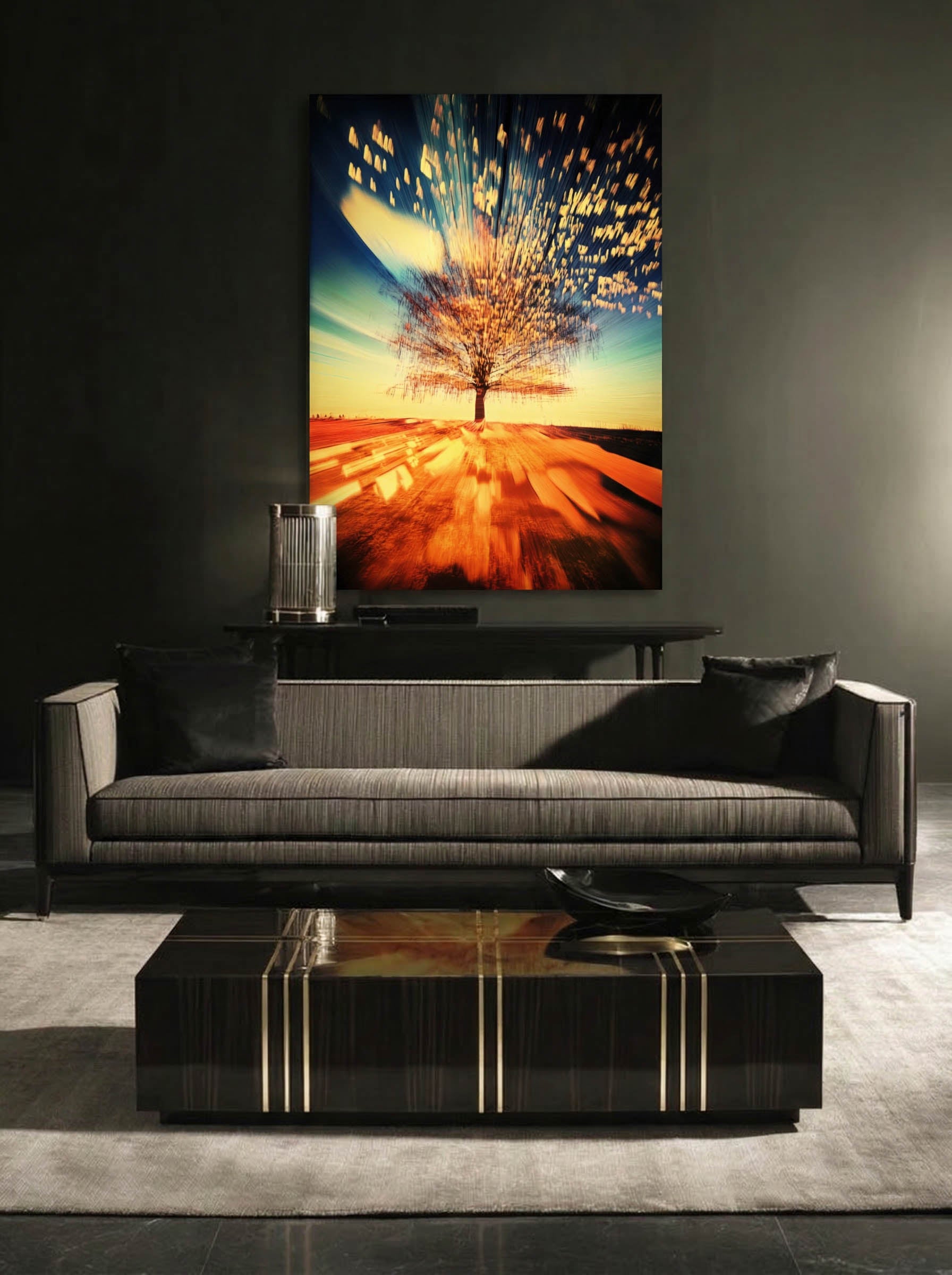 Forest Horizon – Surreal Misty Woodland Wall Art 319