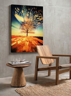 Forest Horizon – Surreal Misty Woodland Wall Art 319