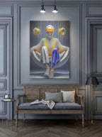 Textured Elegance – Surreal High-Fashion Figure Wall Art 321
