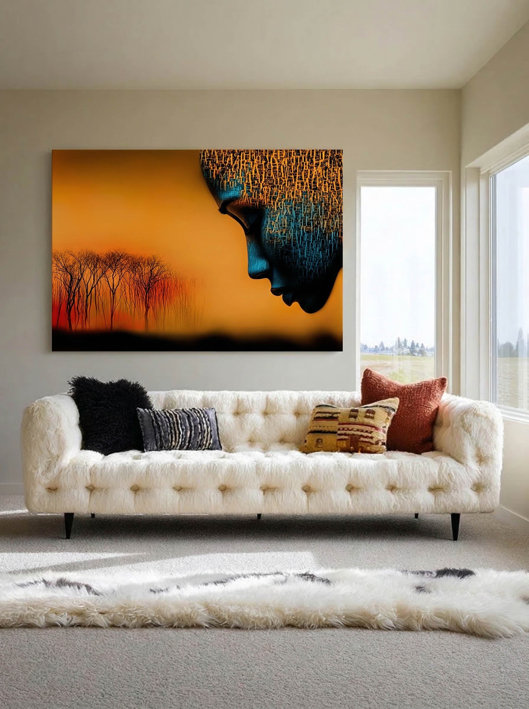 Sunset Silhouette – Surreal Landscape Figure Wall Art 325 Secondary image