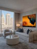 Sunset Silhouette – Surreal Landscape Figure Wall Art 325