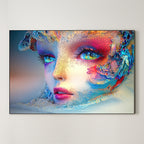 Prismatic Awakening – Psychedelic Surreal Portrait Wall Art 355
