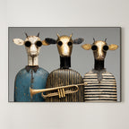 Brass Pasture Trio – Surreal Jazz Steampunk Wall Art 218