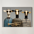 Brass Pasture Trio – Surreal Jazz Steampunk Wall Art 218