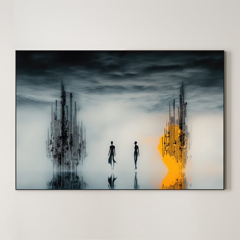 Data Horizon – Surreal Minimalist Digital Wall Art 323 Main image