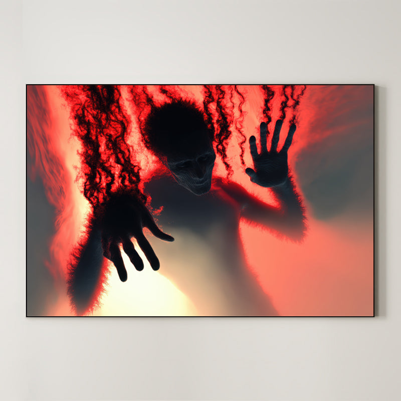 Dark Surreal Figure – Surreal Shadow Portrait Wall Art 042 Main image