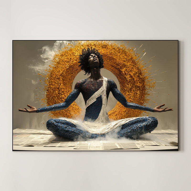 Stylized Meditative Art – Surreal Calm Abstract Wall Art 043 Main image