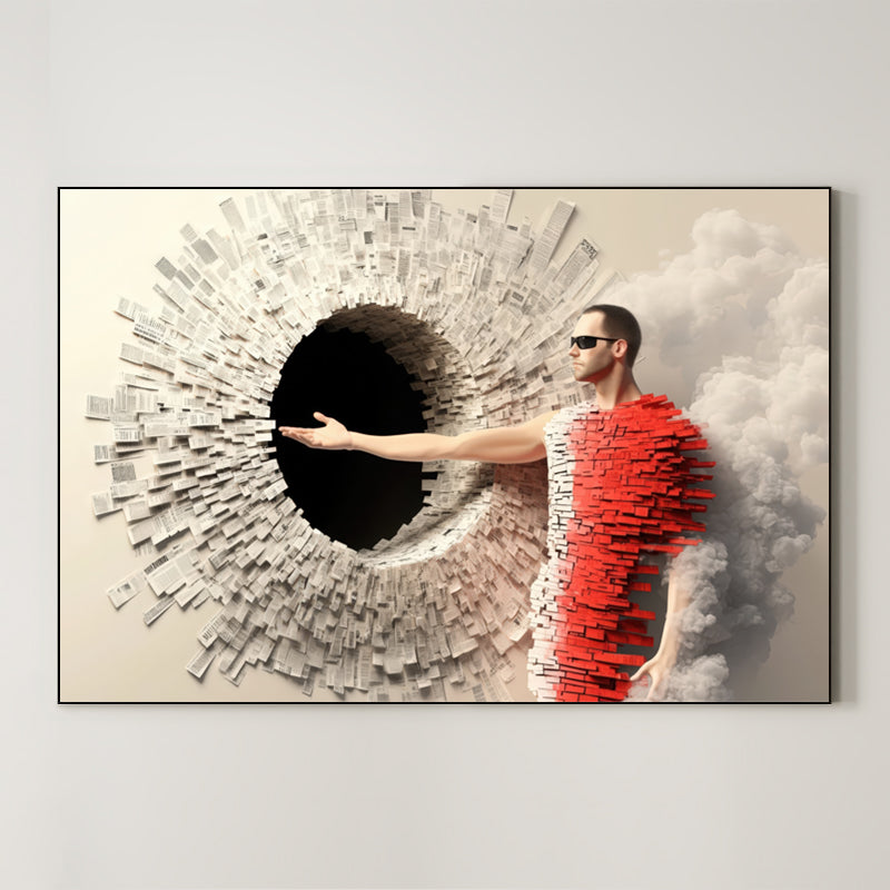 Conceptual Graphic Piece – Surreal Graphic Vision Wall Art 038