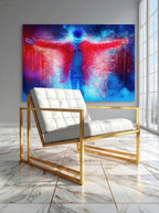 Luminous Headline – Surreal Abstract Pop Portrait Wall Art 332