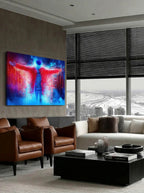 Luminous Headline – Surreal Abstract Pop Portrait Wall Art 332