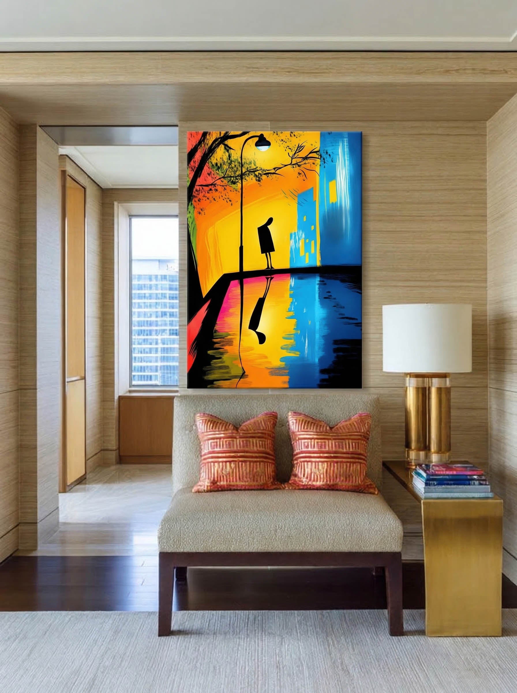 Urban Reflection – Surreal City Mirror Wall Art 338 Secondary image