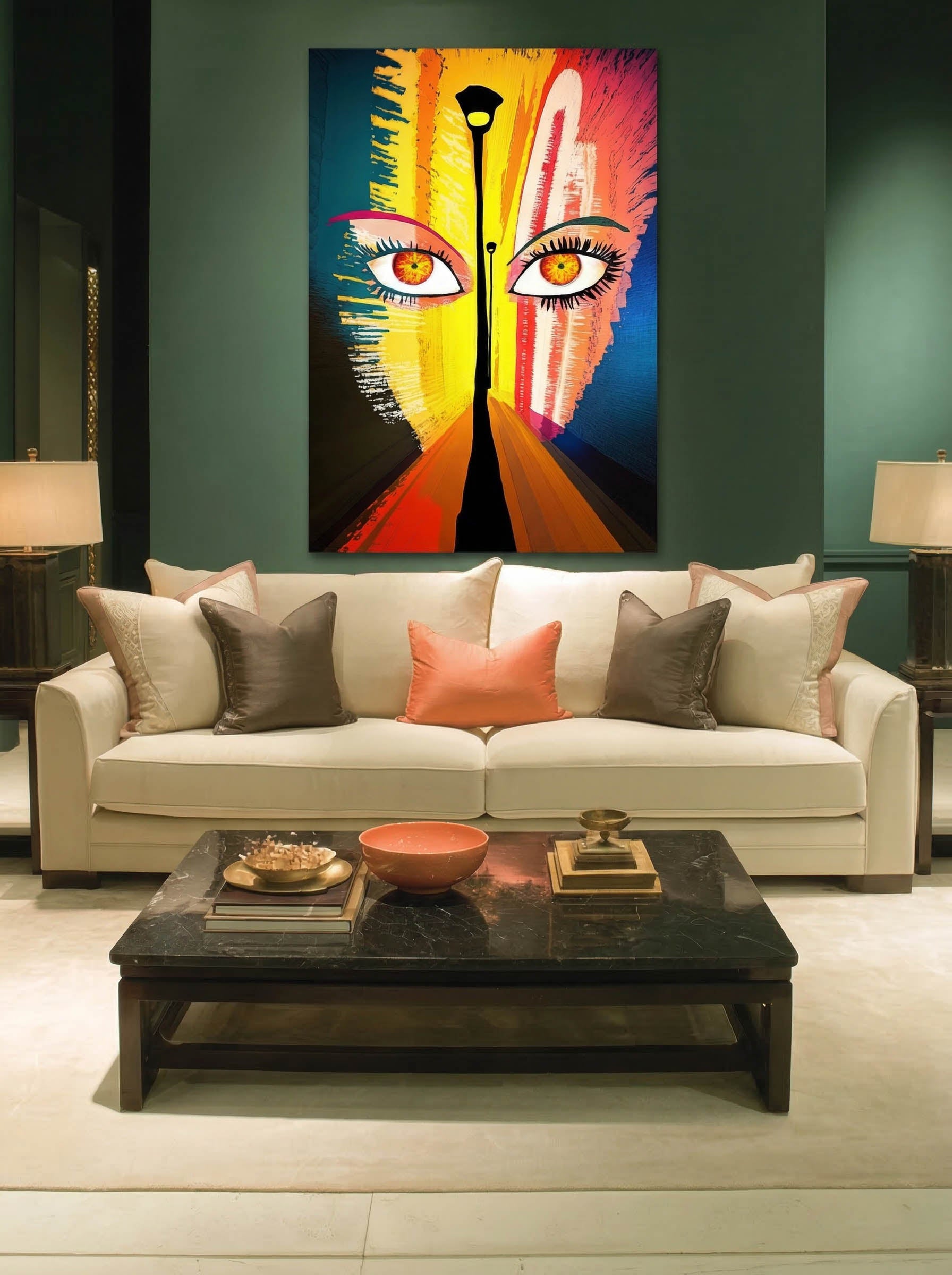 Urban Vision – Surreal Graphic Street Portrait Wall Art 340