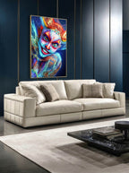 Vibrant Masquerade – Surreal Colorful Carnival Wall Art 349