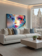 Prismatic Awakening – Psychedelic Surreal Portrait Wall Art 355