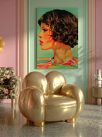 Modern Summer Portrait – Surreal Warm Contemporary Figure Wall Art 358