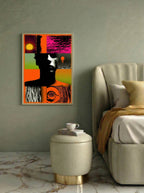 Amber Horizon – Surreal Cinematic Pop Collage Wall Art 359