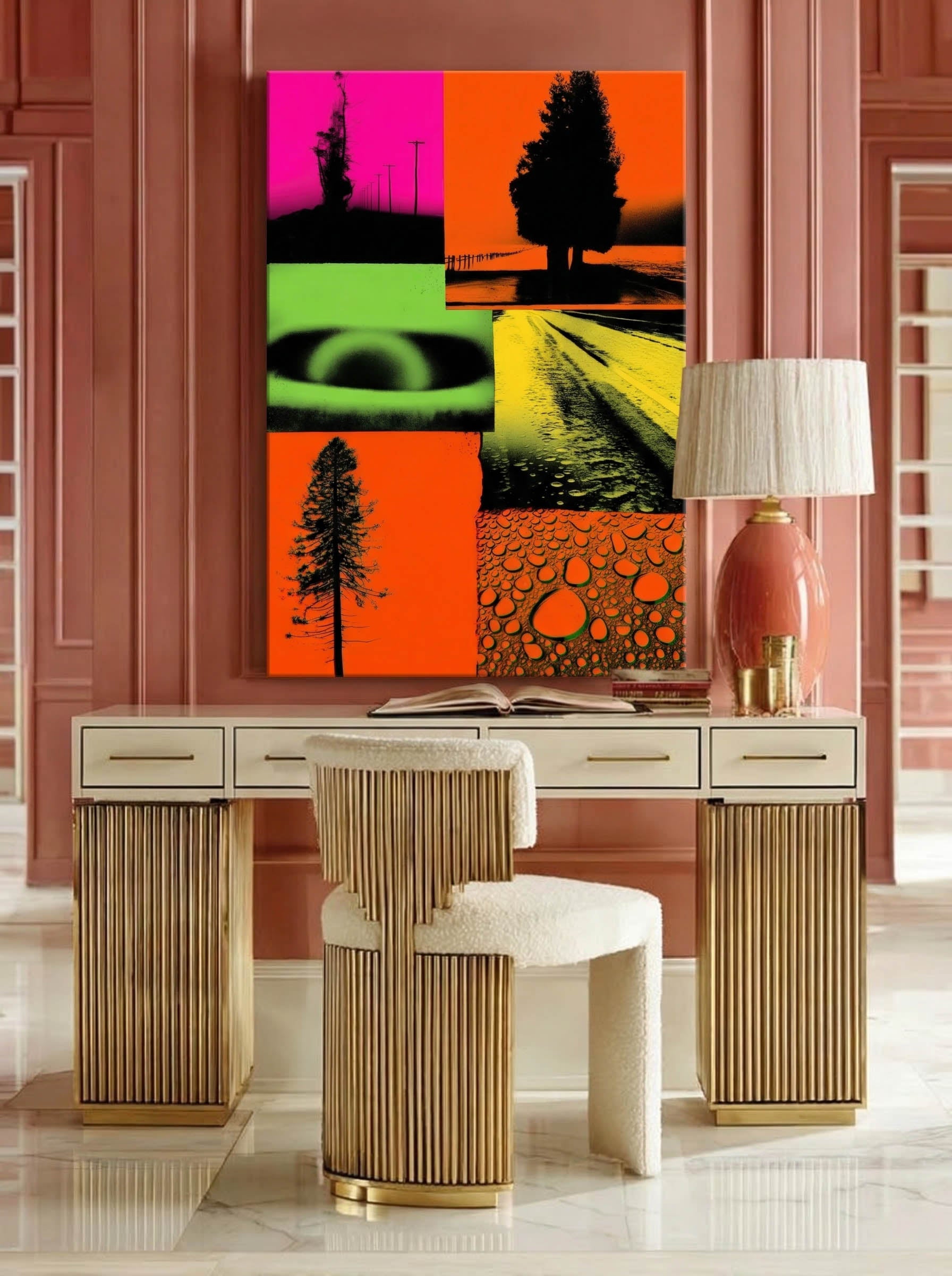 Graphic Nature Collage – Surreal Botanical Mixed Media Wall Art 360 Secondary image