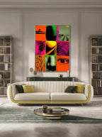 Modern Graphic Montage – Surreal Layered Visual Wall Art 361