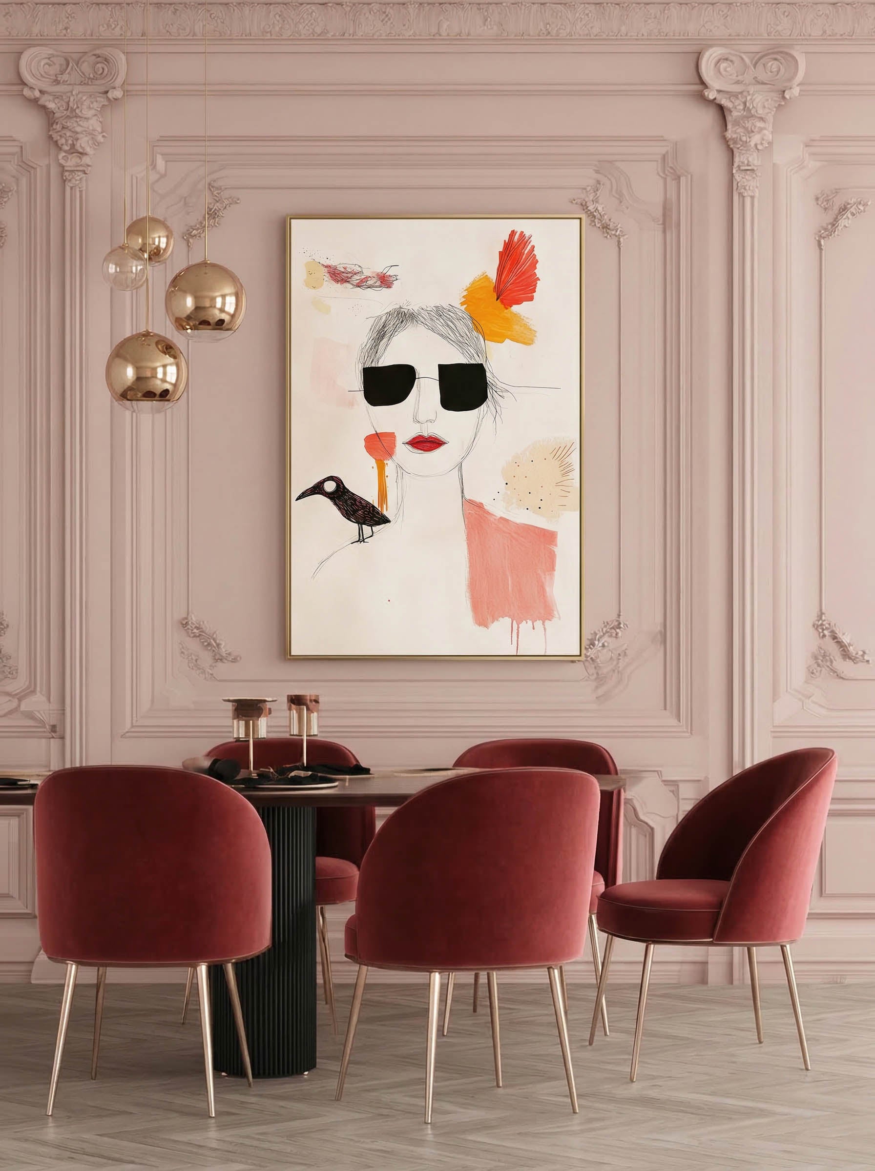 Minimalist Portrait – Surreal Clean Figure Wall Art 363 Secondary image
