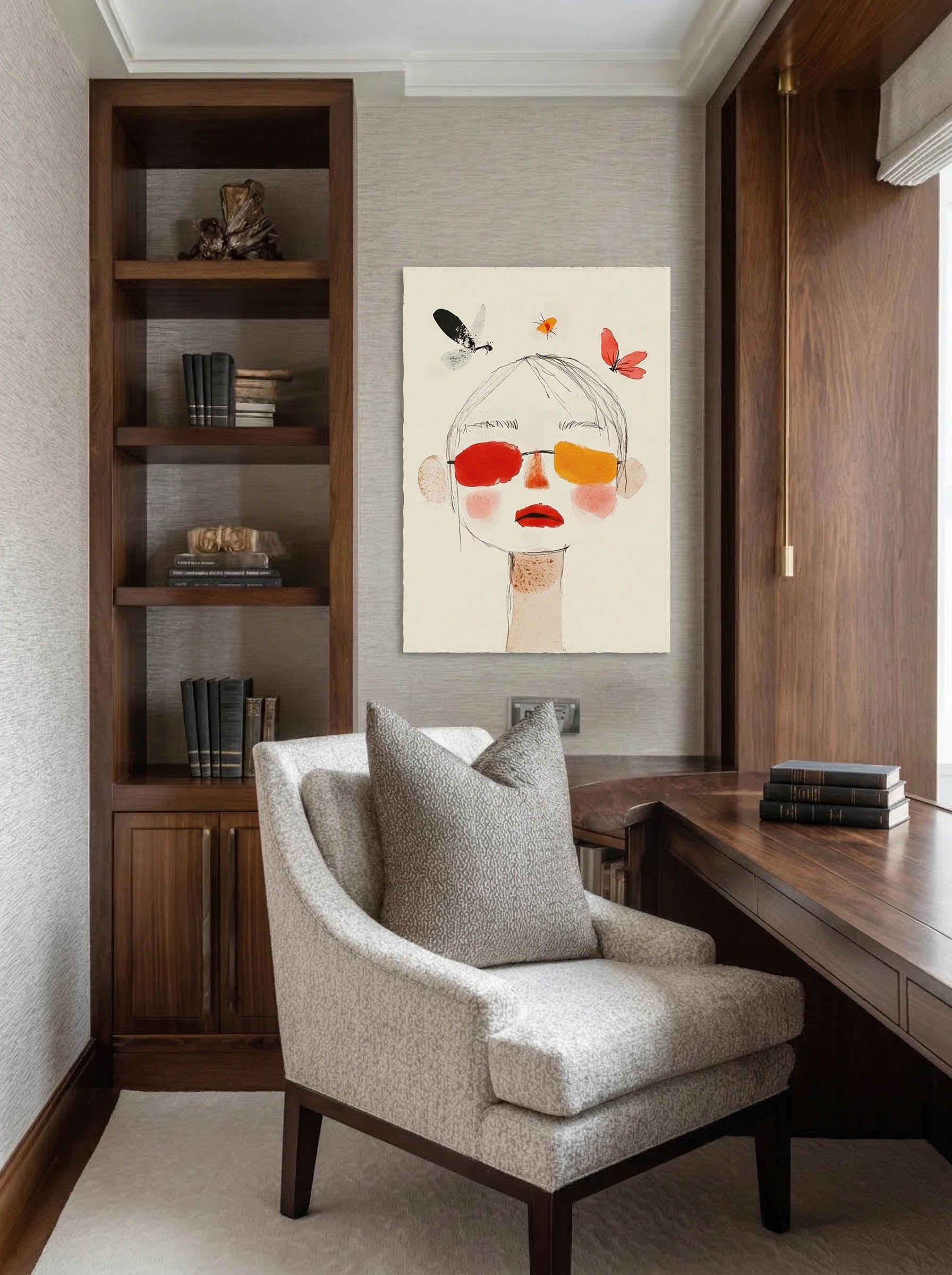 Sketch Illustration – Surreal Drawn Figure Wall Art 364