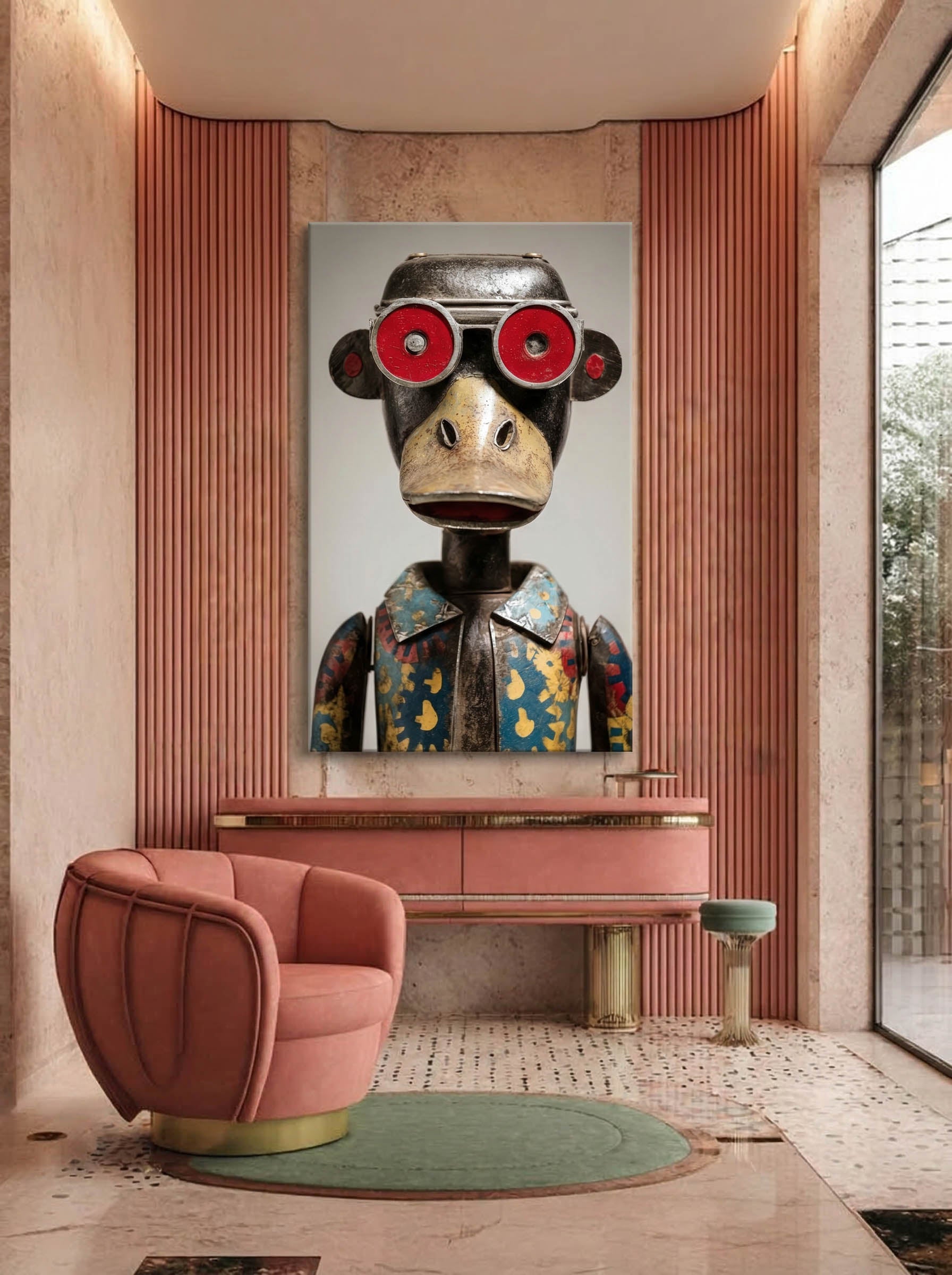 Found Object Portrait – Surreal Assemblage Figure Wall Art 367 Secondary image