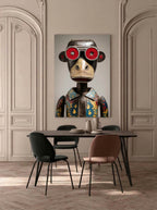 Found Object Portrait – Surreal Assemblage Figure Wall Art 367