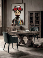 Found Object Portrait – Surreal Assemblage Figure Wall Art 367