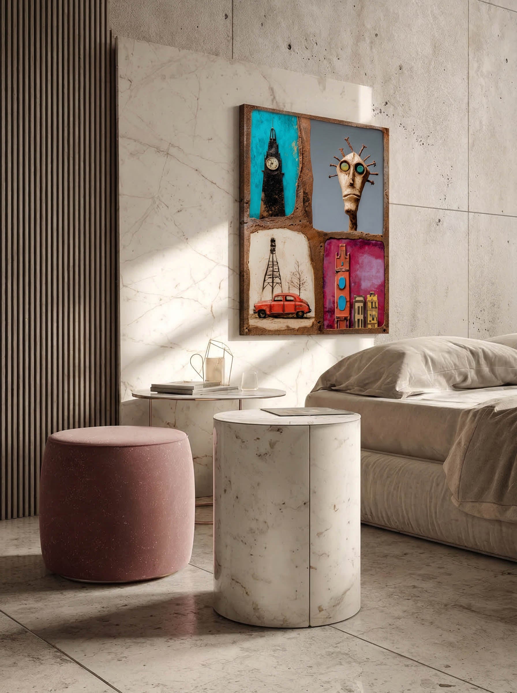 Urban Stories – Surreal City Narrative Wall Art 368