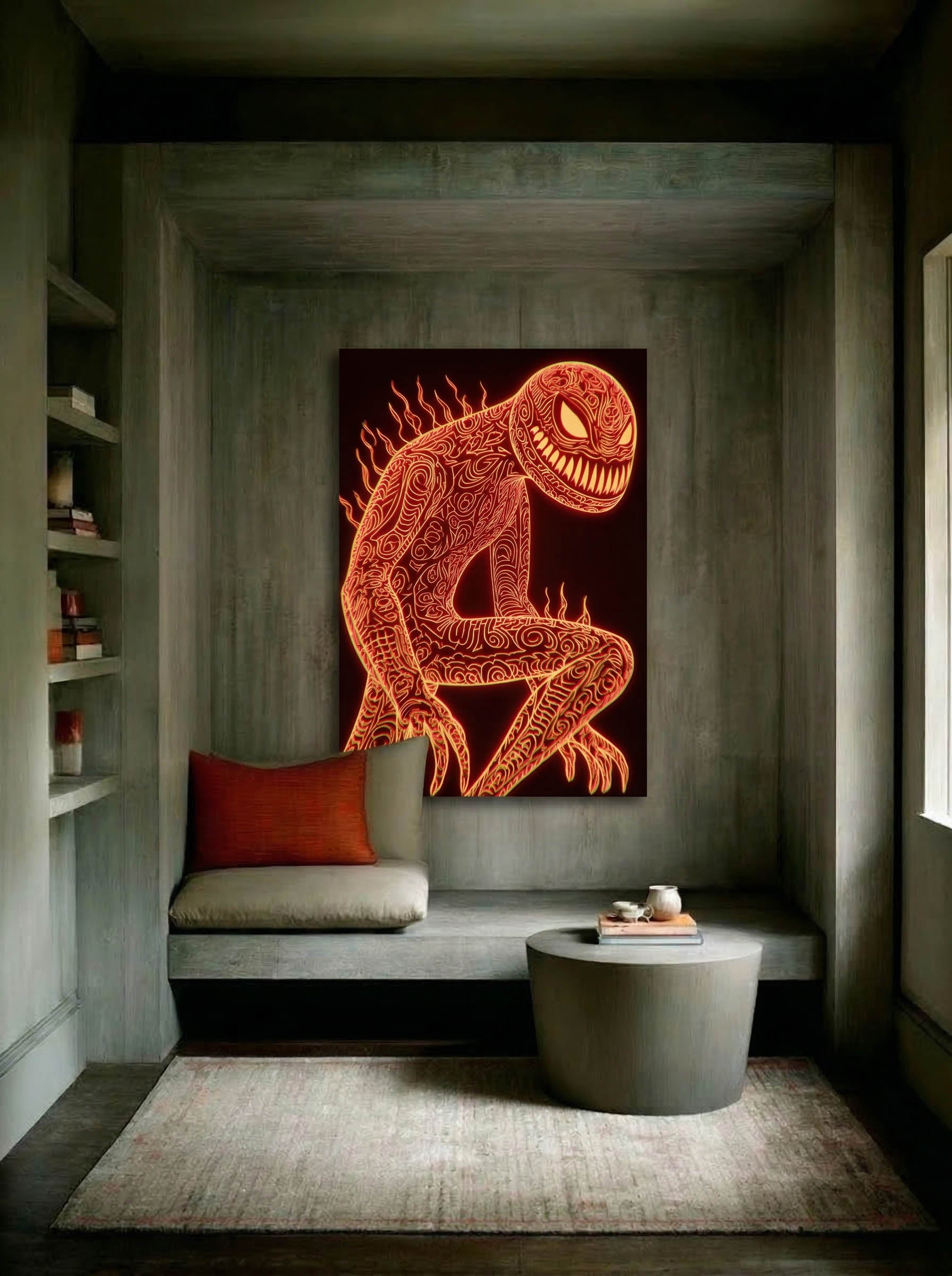 Psychedelic Graphic Art – Surreal Vivid Pattern Wall Art 373