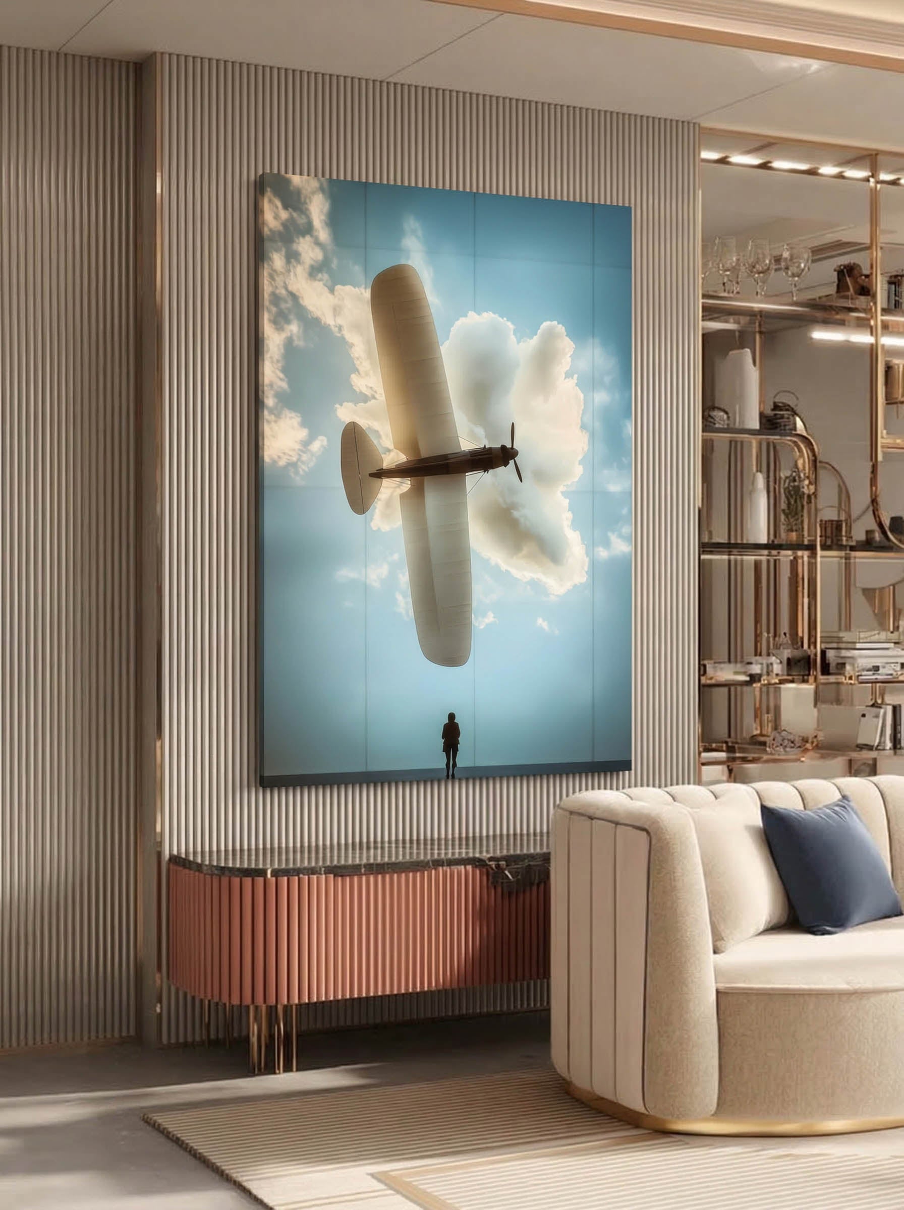 Surreal Aviation Art – Surreal Flight Fantasy Wall Art 374