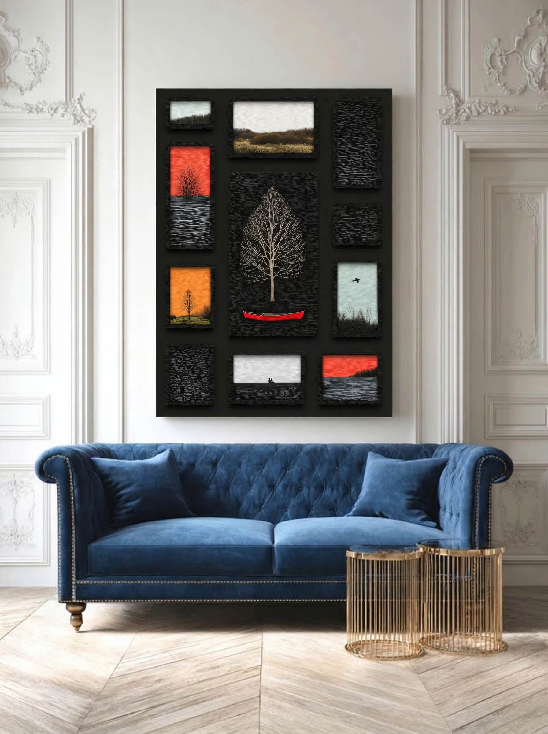 Wilderness Collage – Surreal Nature Mixed Media Wall Art 388 Secondary image
