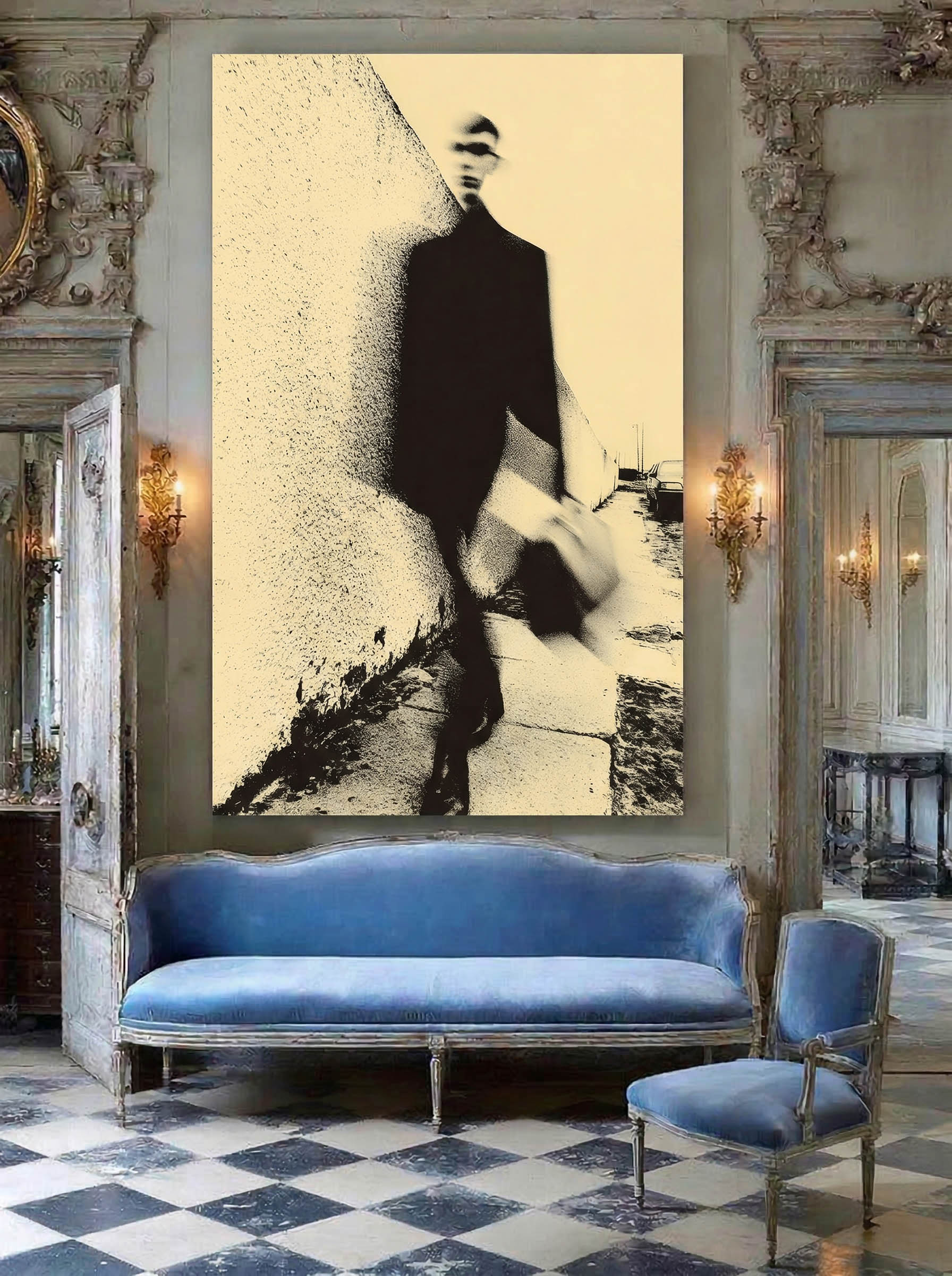 Urban Blur Figure – Surreal Motion City Portrait Wall Art 398 Secondary image