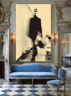 Urban Blur Figure – Surreal Motion City Portrait Wall Art 398
