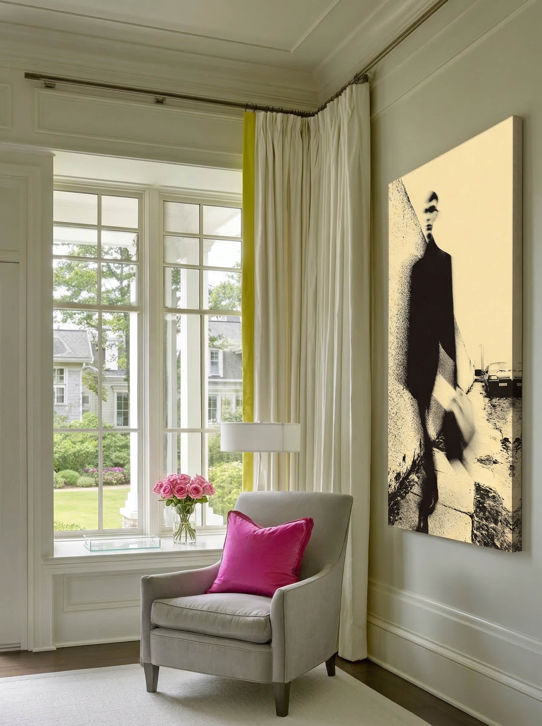 Urban Blur Figure – Surreal Motion City Portrait Wall Art 398