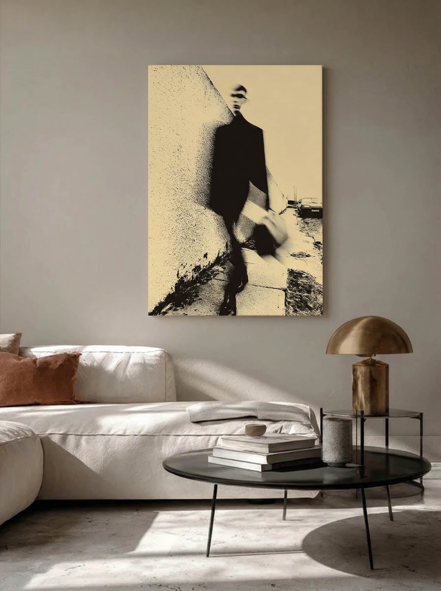 Urban Blur Figure – Surreal Motion City Portrait Wall Art 398