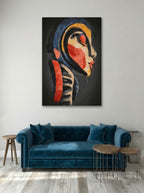 Profile in Color – Surreal Expressionist Abstract Portrait Wall Art 403