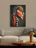 Profile in Color – Surreal Expressionist Abstract Portrait Wall Art 403
