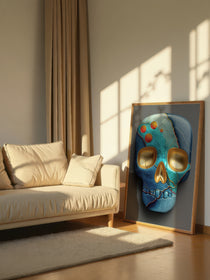 Kintsugi Art Skull 407