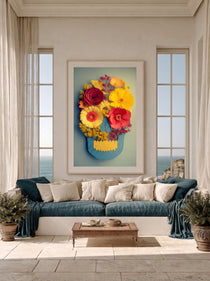 Pressed Flower Skull 408