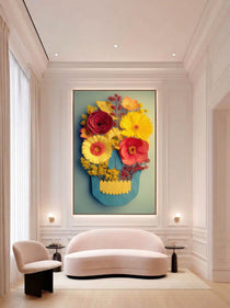 Pressed Flower Skull 408